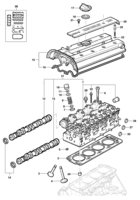 Motor e embreagem Chevrolet Vectra 97/05 Cabeçote do motor 16 válvulas