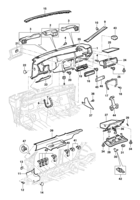 Acabamento interno Chevrolet Vectra 97/05 Cobertura do painel de instrumentos