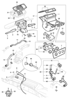 Instrumentos, audio, aire acondicionado y limpiador Chevrolet Vectra 97/05 Calentador y desempañador