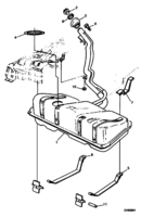 FUEL SYSTEM-EXHAUST-EMISSION SYSTEM Chevrolet Chevy (Mexico) FUEL TANK SE & SF  1996-2003