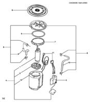 FUEL SYSTEM-EXHAUST-EMISSION SYSTEM Chevrolet Chevy (Mexico) FUEL PUMP 1996-2003