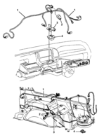 BODY MOUNTING-AIR CONDITIONING-INSTRUMENT CLUSTER Chevrolet CK Truck (Mexico) A/C HARNESS WIRING(1992-2000)