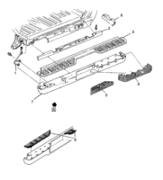 FRAMES-SPRINGS-SHOCKS-BUMPERS Chevrolet CK Truck (Mexico) REAR BUMPER AND MOLDINGS (1992-1999)