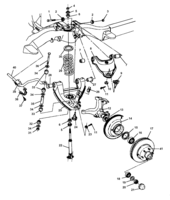 FRONT AXLE-FRONT SUSPENSION-STEERING Chevrolet CK Truck (Mexico) FRONT SUSPENSION (1992-2000)
