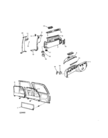 FRONT BODY STRUCTURE-MOLDINGS & TRIM-MIRRORS Chevrolet CK Truck (Mexico) TRIM/INTERIOR BODY SIDE PART 2 (06,16)(1992,99)