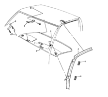 FRONT BODY STRUCTURE-MOLDINGS & TRIM-MIRRORS Chevrolet CK Truck (Mexico) TRIM/INTERIOR BODY SIDE PART 1 (03)(1992-2000)