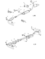 FUEL SYSTEM-EXHAUST-EMISSION SYSTEM Chevrolet CK Truck (Mexico) EXHAUST SYSTEM (1992-2000)