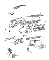 DOORS-REGULATORS-WINDSHIELD-WIPER-WASHER Chevrolet Cavalier (Mexico) PANEL DE INSTRUMENTOS