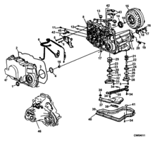 TRANSMISSION - BRAKES Chevrolet Cavalier (Mexico) AUTOMATIC TRANSMISSION PARTS MN4 1995-2002