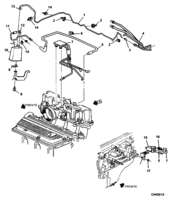 FUEL SYSTEM-EXHAUST-EMISSION SYSTEM Chevrolet Cavalier (Mexico) VAPOR CANISTER & RELATED PARTS LN2 1995-2001