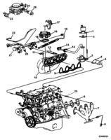 FUEL SYSTEM-EXHAUST-EMISSION SYSTEM Chevrolet Cavalier (Mexico) INJECTION AND ENGINE MANIFOLD LN2 1998-2002