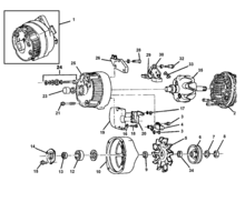 CHASSIS WIRING-LAMPS Chevrolet Cheyenne (Mexico) ALTERNADOR 1986-91