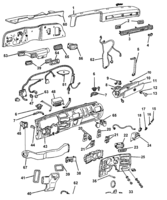 FRONT BODY STRUCTURE-MOLDINGS & TRIM-MIRRORS Chevrolet Cheyenne (Mexico) PANEL DE INSTRUMENTOS 1986-91