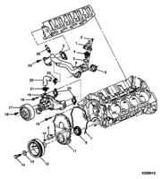 ENGINE - CLUTCH Chevrolet Kodiak (Mexico) ENGINE , 8.1 L18 (PART 3) 2001 -01