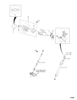 FRONT AXLE-FRONT SUSPENSION-STEERING Chevrolet LUV (Mexico) STEERING COLUMN - WHEEL