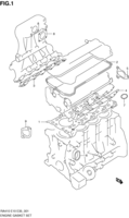 Engine Chevrolet Alto RA410, -2, -3, -4 ENGINE GASKET SET