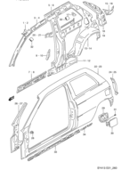 Body Chevrolet Baleno/Esteem SY413 SIDE BODY PANEL (3DR)