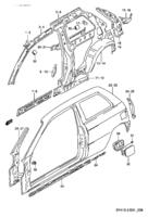 Body Chevrolet Baleno/Esteem SY413-2 SIDE BODY PANEL (3DR)