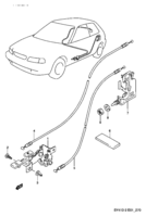 Body Chevrolet Baleno/Esteem SY413-2 LID OPENER (3DR)