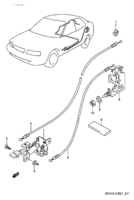 Body Chevrolet Baleno/Esteem SY413-2 LID OPENER (4DR)