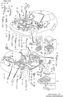 Electrical Suzuki Baleno/Esteem SY413-3, -4, -5 WIRING HARNESS (3DR:SY413,SY416)