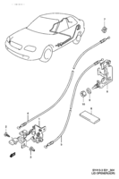 Body Chevrolet Baleno/Esteem SY413-3, -4, -5 LID OPENER (4DR)