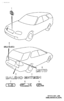 Body Chevrolet Baleno/Esteem SY413-3, -4, -5 EMBLEM / DECAL (5DR)