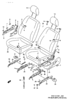 Body Suzuki Baleno/Esteem SY413-3, -4, -5 FRONT SEAT (TYPE 3,4:3DR:LHD:GA,GL)