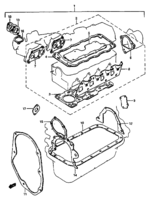 Engine Chevrolet Carry/Super Carry SK410, -2 ENGINE GASKET SET