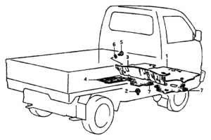 Body Chevrolet Carry/Super Carry SK410, -2 FLOOR MAT (T,K)