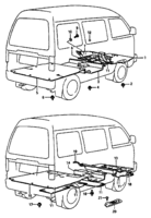 Body Suzuki Carry/Super Carry SK410, -2 FLOOR MAT AND CARPET (V:HIGH ROOF,SUN ROOF)