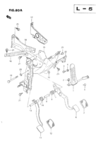 Suspension/Brake Chevrolet Carry/Super Carry SK410-3 PEDAL AND PEDAL BRACKET (LHD:SEE NOTE)