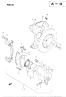 Suspension/Brake Chevrolet Carry/Super Carry SK410-3 FRONT WHEEL BRAKE (DISC TYPE)(SEE NOTE)
