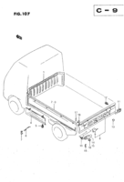 Body Chevrolet Carry/Super Carry SK410-3 DECK GATE (T)