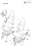Body Chevrolet Carry/Super Carry SK410-3 FRONT SEAT (V:LHD:TA)
