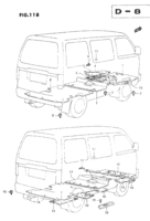 Body Chevrolet Carry/Super Carry SK410-3 FLOOR MAT AND CARPET (V:LOW FLOOR)