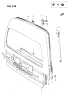 Body Suzuki Carry/Super Carry SK410-3 BACK DOOR PANEL (V)