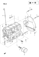 Engine Chevrolet Carry/Super Carry SK410-3 CYLINDER