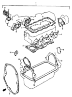 Engine Chevrolet Carry/Super Carry SK410-4 ENGINE GASKET SET