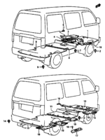 Body Chevrolet Carry/Super Carry SK410-4 FLOOR MAT AND CARPET (V)