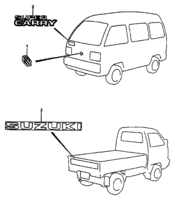 Body Suzuki Carry/Super Carry SK410-4 EMBLEM