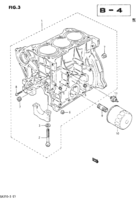 Engine Suzuki Forsa Sprint Swift SA310-3 CYLINDER BLOCK