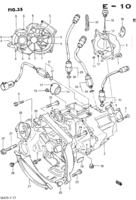Transmission Chevrolet Forsa Sprint Swift SA310-3 TRANSMISSION CASE (MT)