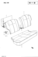 Body Chevrolet Forsa Sprint Swift SA310-3 REAR SEAT (3DR:SEPARATE TYPE)