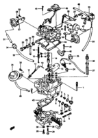 Engine Suzuki Forsa Swift SA310 CARBURETOR (MT:MANUAL CHOKE TYPE)