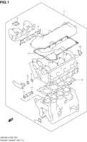 Engine Chevrolet Grand Vitara JB416X-4 ENGINE GASKET SET (JB416X)