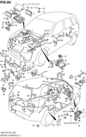 Electrical Chevrolet Grand Vitara JB627W, -2, -3 WIRING HARNESS (TYPE 1)