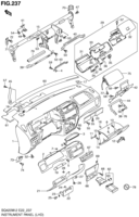 Body Chevrolet Grand Vitara SQ420W-2, WD-2 INSTRUMENT PANEL (LHD)