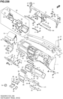 Body Chevrolet Grand Vitara SQ420W-2, WD-2 INSTRUMENT PANEL (RHD)