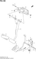 Suspension/Brake Suzuki Grand Vitara SQ420W-3, WD-3 PEDAL AND PEDAL BRACKET (LHD:AT:N/AUTO CRUISE)